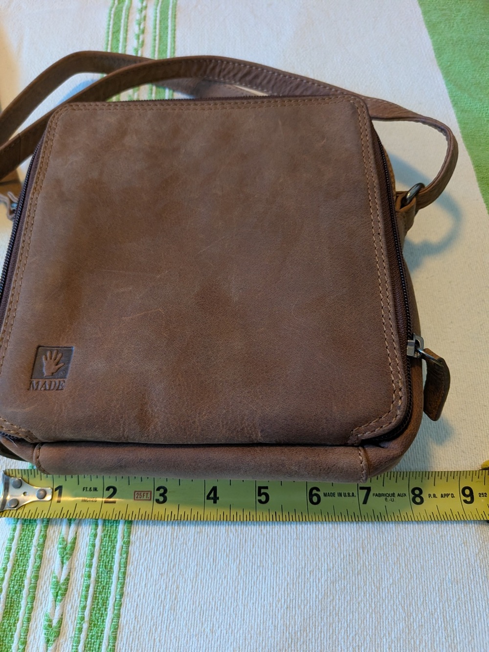 Leather Brown Crossbody Bag - Classic Everyday Shoulder Bag